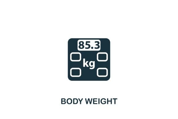 Body Weight Icon Graphics for Modern Branding