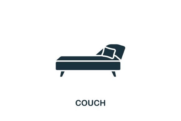 Couch Icon Graphics for Icons and Digital Products