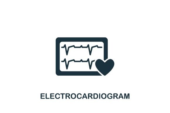 Electrocardiogram Icon Graphics and Icons Review