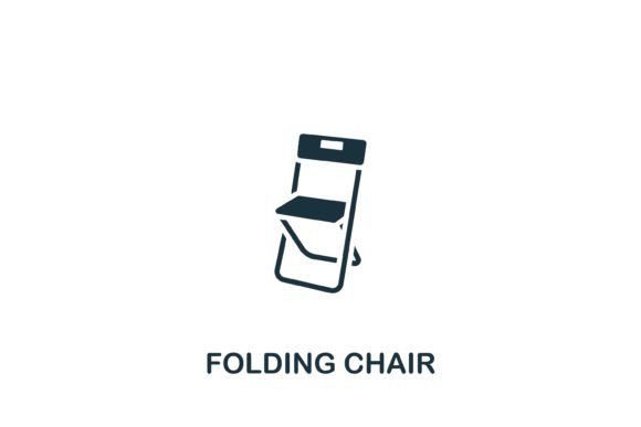 Folding Chair Icon Graphics and Icons for Local Business Branding