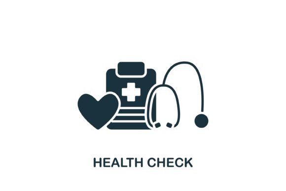 Health Check Icon Graphics for Editorial Icons