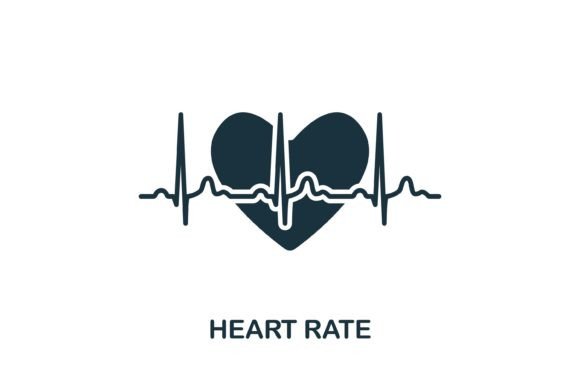 Heart Rate Icon Graphics and Icons for Branding
