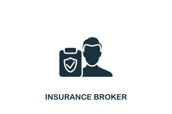 Insurance Broker Icon Graphics Review