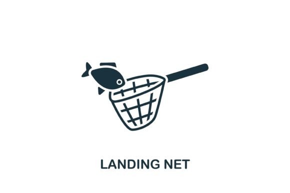 Landing Net Icon Graphics and Icons Review