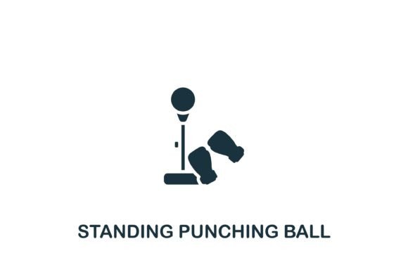 Standing Punching Icon Graphics and Icons Review