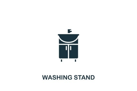 Washing Stand Icon Graphics and Icons Review